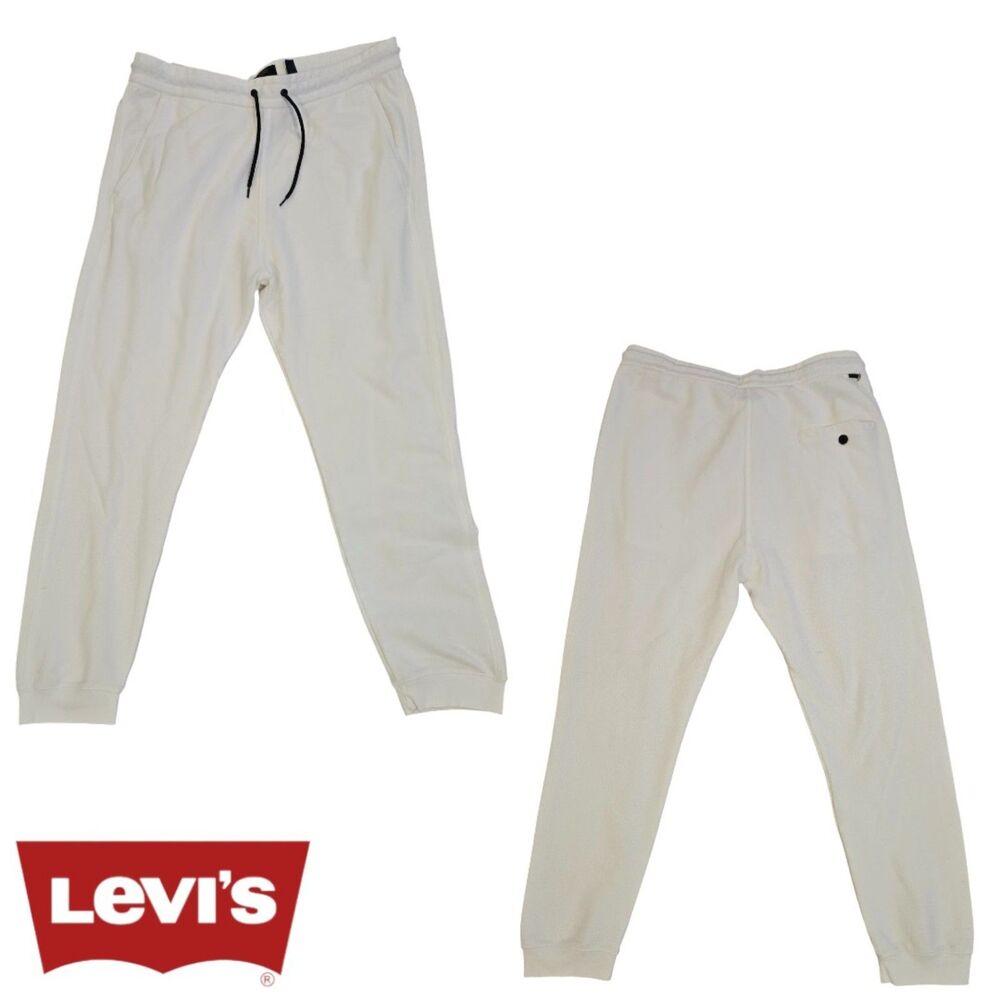 Men's Levi's White Joggers Size Large